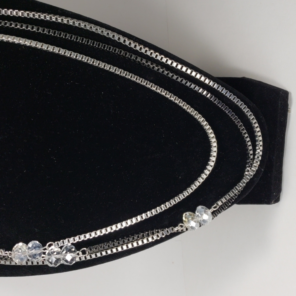 BALLET, Polished  34 inches Multi-strand  3 metals beaded long Necklace - Picture 7 of 7